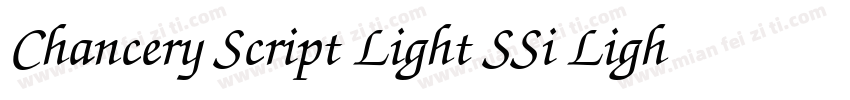 Chancery Script Light SSi Light字体转换